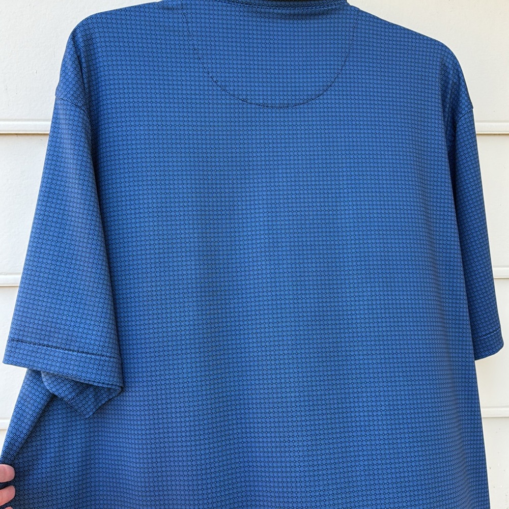 Peter Millar Blue Polo Shirt, L - Picture 5 of 11